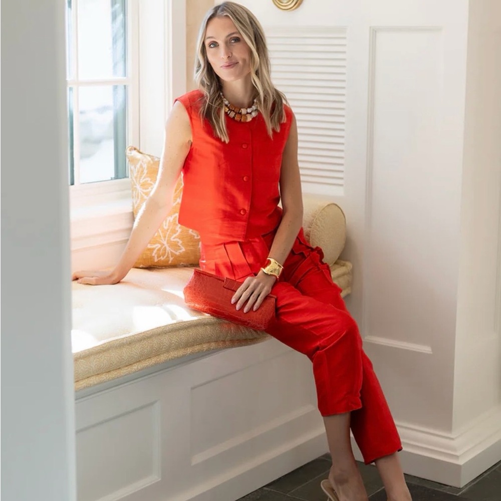 Julia amory blair top cerise